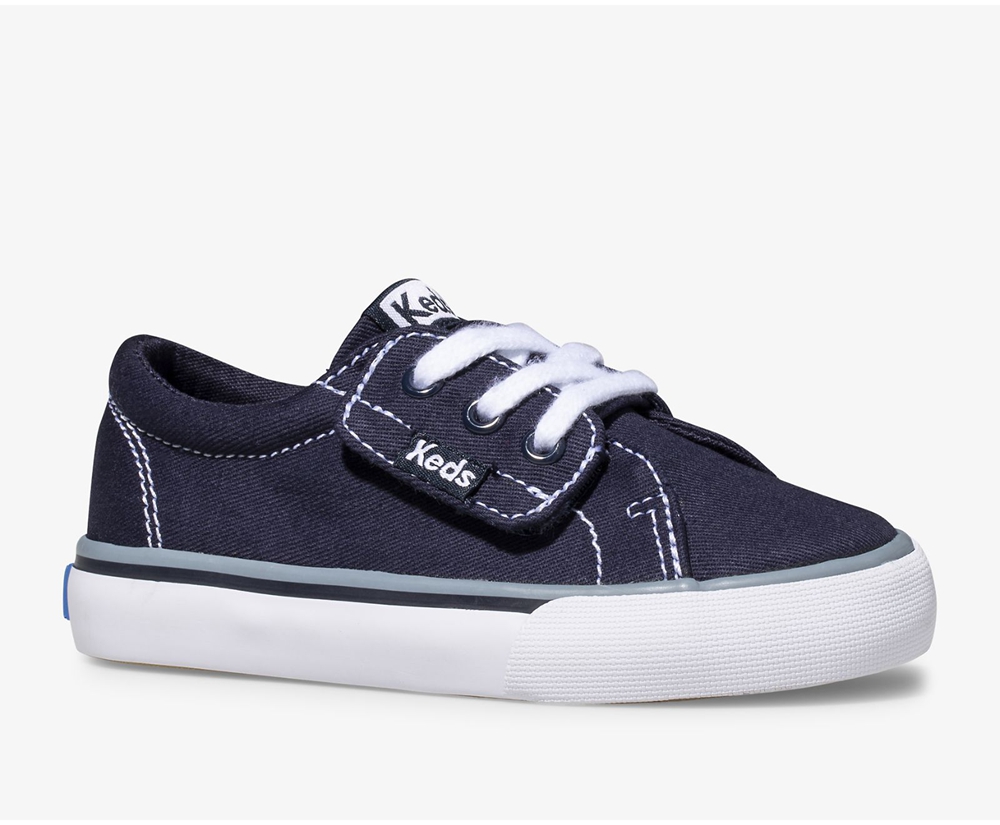 Basket Keds Enfant Bleu Marine - Jump Kick Jr. Toile - 562-RIPVHS